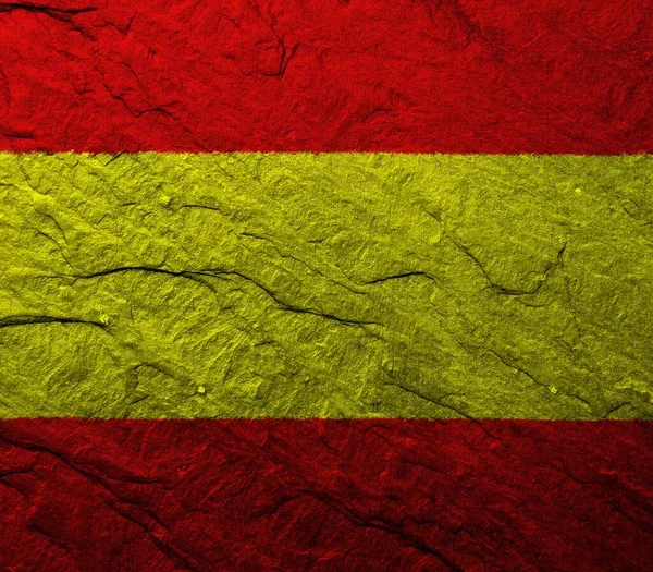 Bandeira Espanha Com Textura Colorida — Fotografia de Stock