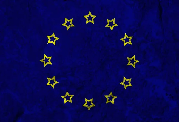 Кольоровий Прапор Європейської Текстури — стокове фото