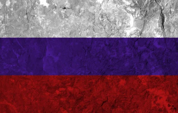Russische Flagge Mit Bunter Textur — Stockfoto