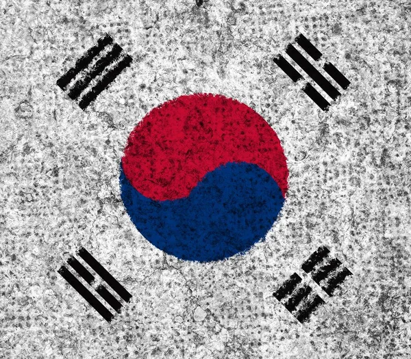 Bunte Textur Südkoreas — Stockfoto