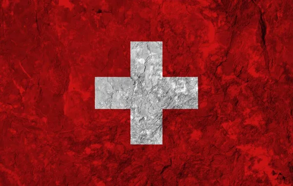 Textura Colorida Bandera Suiza —  Fotos de Stock