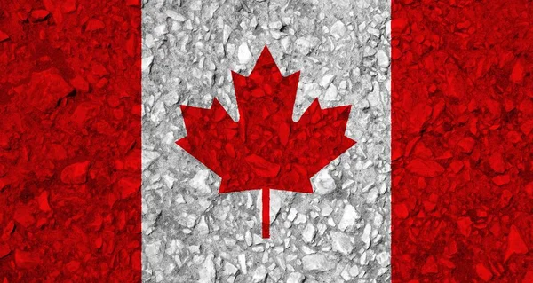 Texture Colorata Della Bandiera Del Canada — Foto Stock