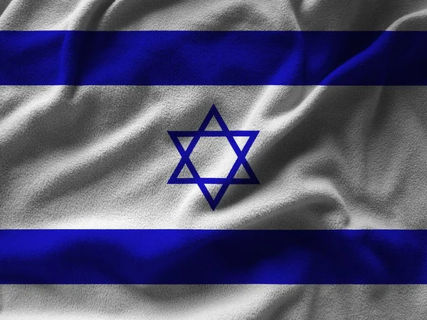 Barevná Vlajka Izraelské Textury — Stock fotografie