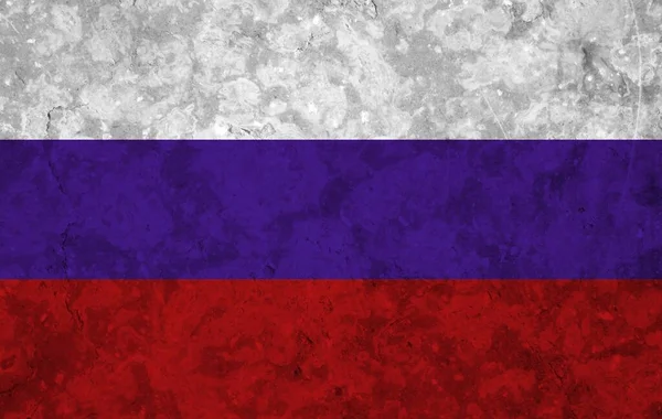 Bandera Rusia Con Textura Colorida —  Fotos de Stock