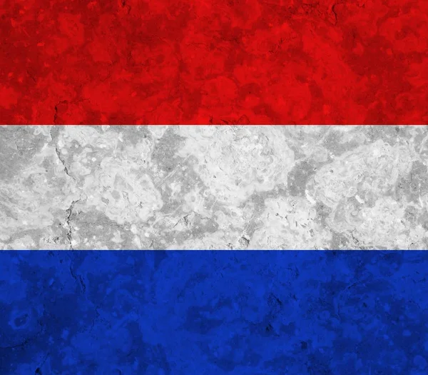 Bandera Holanda Con Textura Coloreada — Foto de Stock