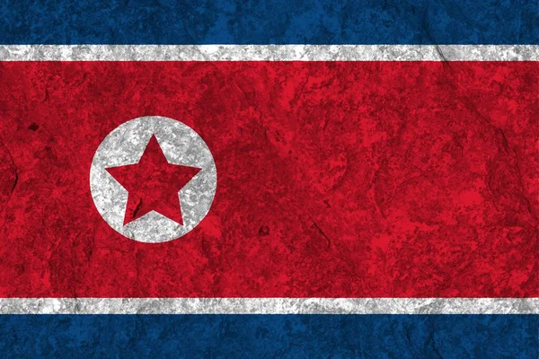 Colorful Texture North Korea Flag — Stok fotoğraf