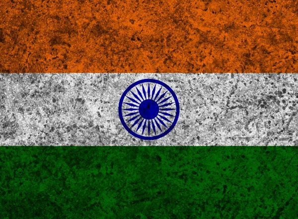 Színes Textúra Indiai Zászló — Stock Fotó