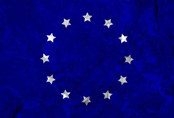 Colored Flag Europe Texture — Stok fotoğraf