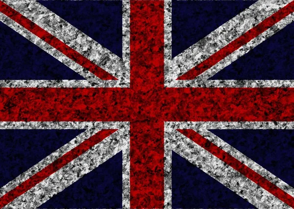 Textuur Van Vlag Van Groot Brittannië — Stockfoto