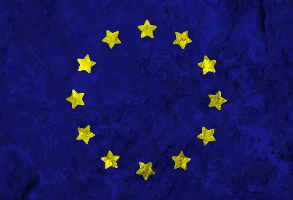 Colored Flag Europe Texture — Stok fotoğraf