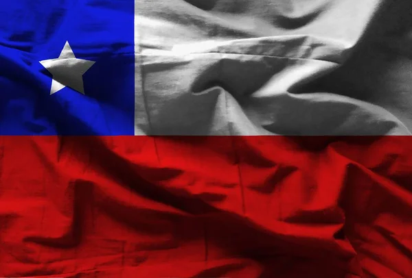 Textura Colorida Bandera Chile — Foto de Stock