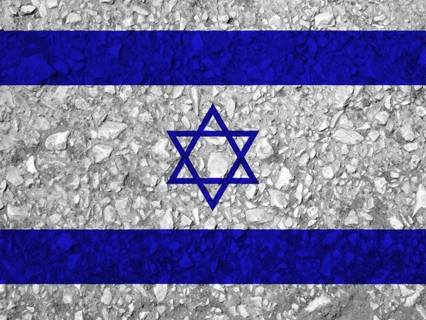 Színes Zászló Izrael Textúra — Stock Fotó