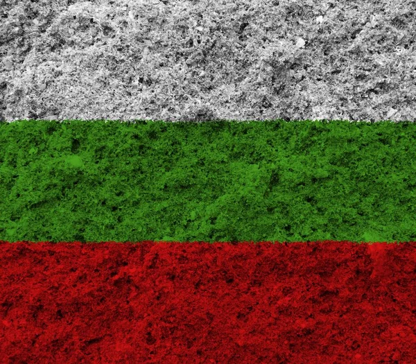 Bandera Bulgaria Con Textura Color — Foto de Stock