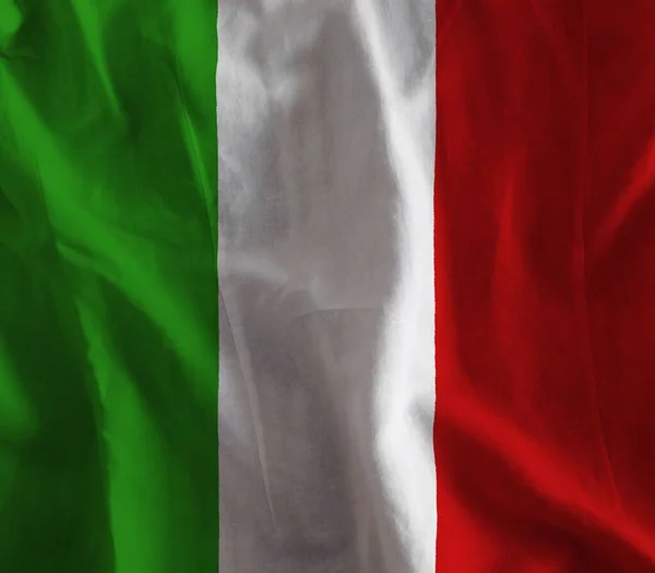 Italien Flagge Mit Farbiger Textur — Stockfoto