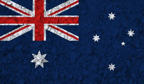 Barevná Textura Australské Vlajky — Stock fotografie