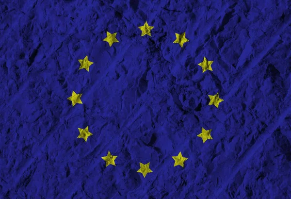 Colored Flag Europe Texture — Stok fotoğraf
