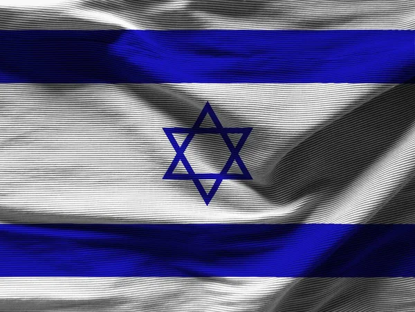 Colorida Bandera Israel Textura — Foto de Stock