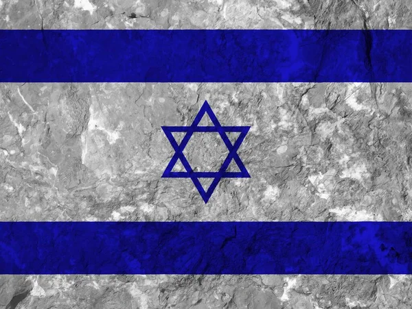 Colorida Bandera Israel Textura — Foto de Stock