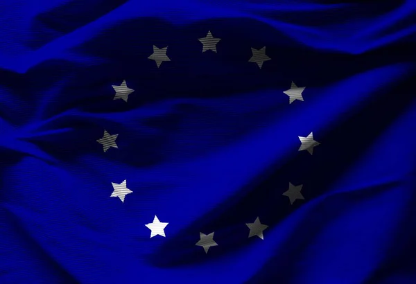 Barevná Vlajka Evropské Textury — Stock fotografie