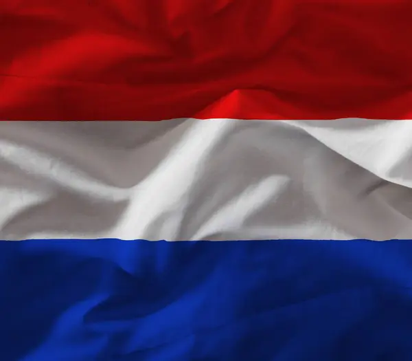 Bandera Holanda Con Textura Coloreada —  Fotos de Stock