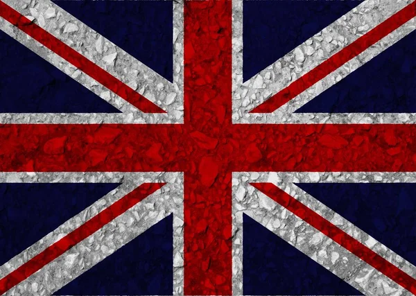 Textura Bandera Gran Bretaña —  Fotos de Stock