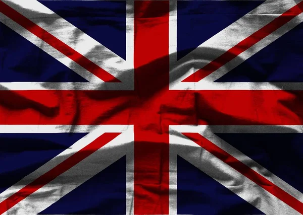 Textura Vlajky Velké Británie — Stock fotografie