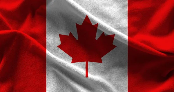 Textura Colorida Bandeira Canadá — Fotografia de Stock