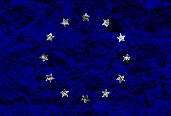 Färgad Flagga Europeisk Textur — Stockfoto