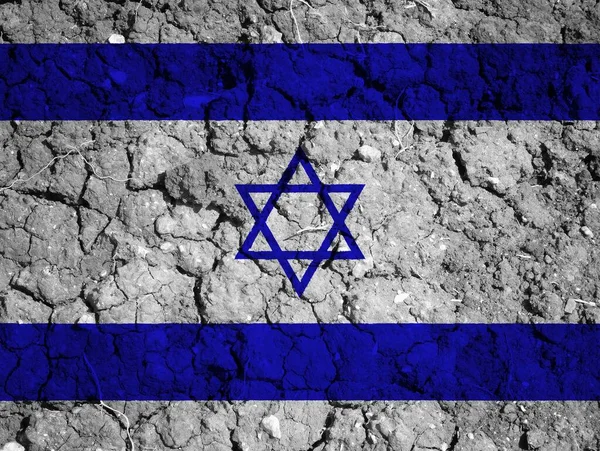 Цветной Флаг Израиля — стоковое фото
