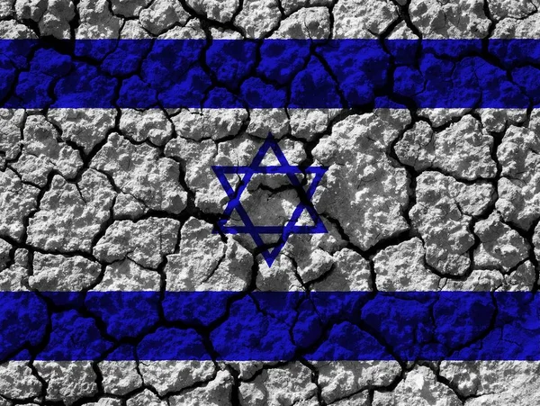 Bunte Flagge Israels — Stockfoto