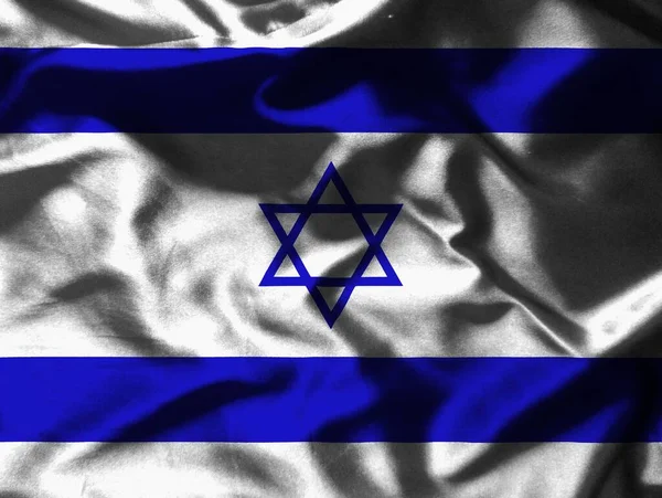 Colorida Bandera Israel Textura — Foto de Stock