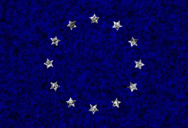 Färgad Flagga Europeisk Textur — Stockfoto