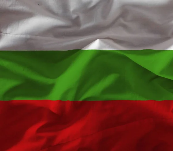 Bulgaria Vlajka Barevnou Texturou — Stock fotografie