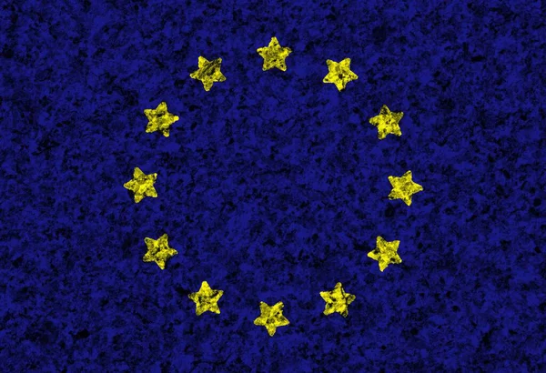 Colored Flag Europe Texture — Stok fotoğraf