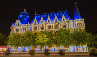 Gece, Chartres, Fransa ortam kitaplığı kesme işareti.