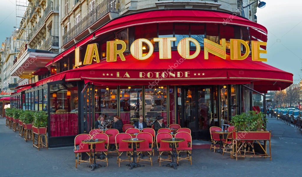 The famous cafe La Rotonde, Paris, France. - Stock ...
