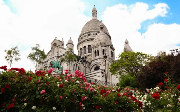 Basilikan sacre-coeur i montmartre, paris. — Stockfoto