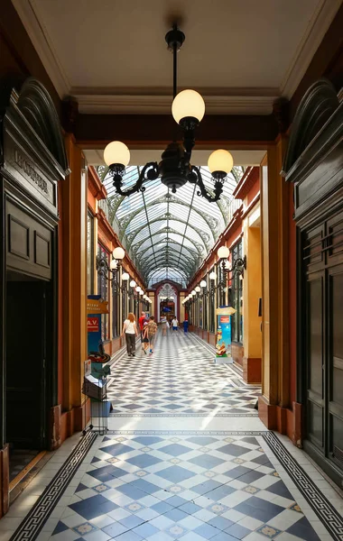 Das innere des passage des Princes, paris, france. — Stockfoto