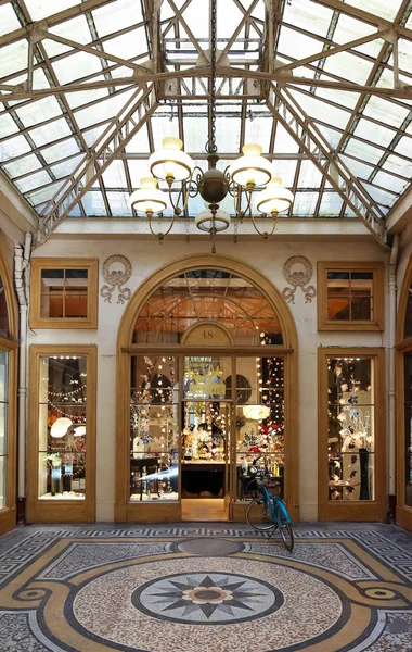 The Galerie Vivienne is a historical passage in Paris, France. — Stock Photo, Image