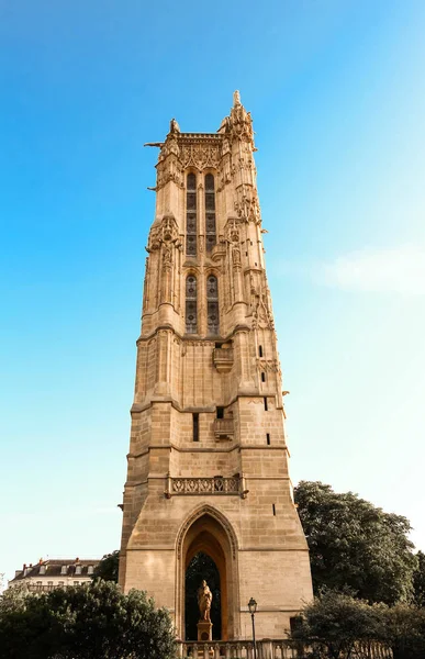 La Tour gothique Saint-Jacques, Paris, France . — Photo