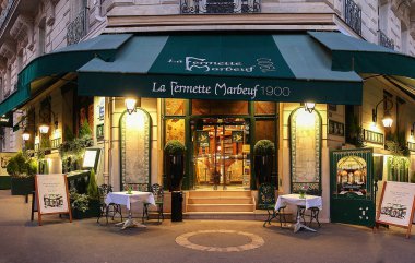 Fermette hava, Fransa'nın Paris, Champs Elysees caddesi yakınında bulunan bir listelenen tarihi anıt Restoran.