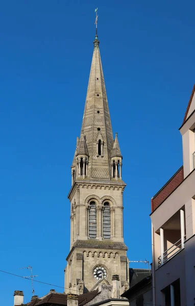 Iglesia Situada Ciudad Argenteuil Llamada Basílica Saint Denys Departamento Val — Foto de Stock