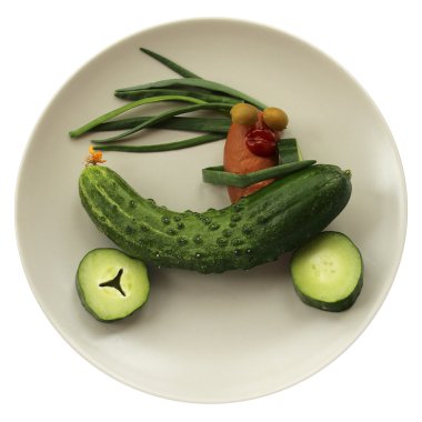 Salatalık araba hızlı binmek