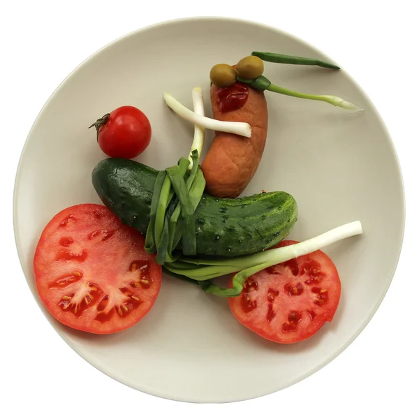 Salatalık Bisiklet at sosis Biker