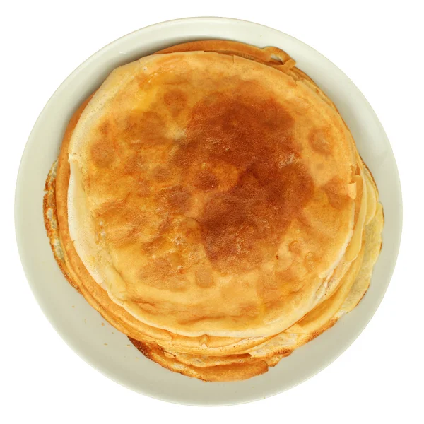 Pfannkuchen auf dem Teller — Stockfoto