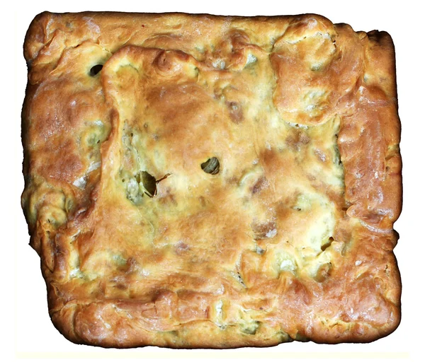 Close up square pie — Stock Photo, Image