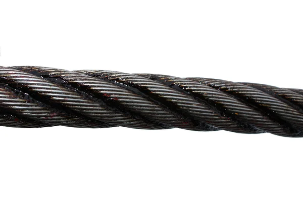 beyaz izole çelik hawser