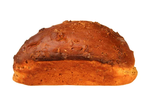 Fransız ekmeği üzerine beyaz izole