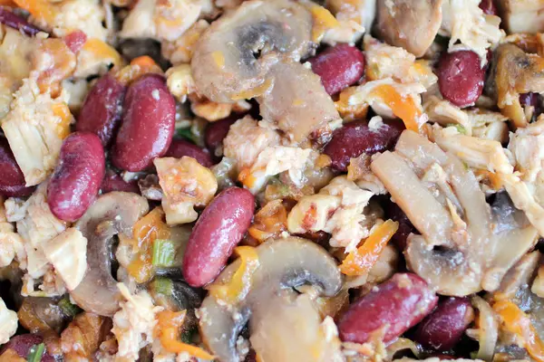 Yakın çekim Rus salatası