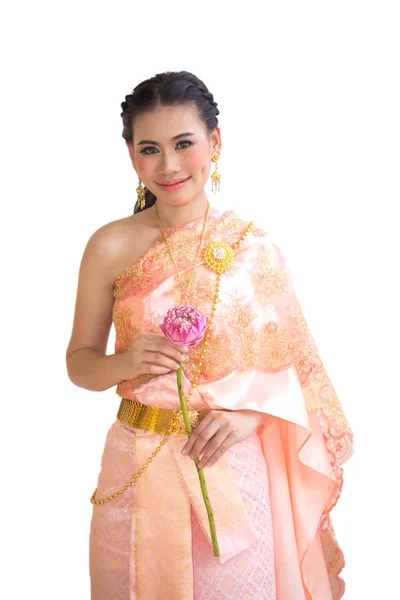 Schöne traditionelle thailändische Kleidung — Stockfoto